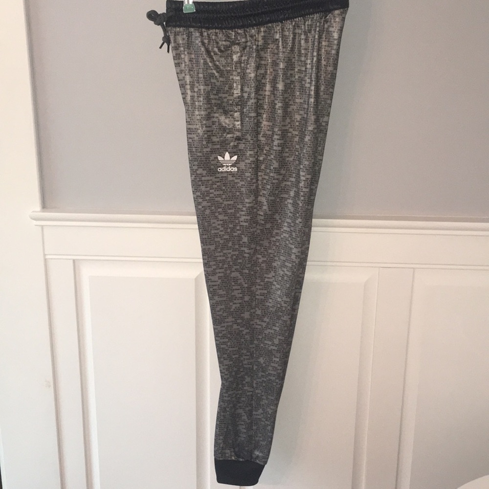 adidas originals glossy joggers